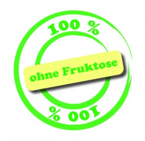 100 % ohne Fruktose Beschriftung